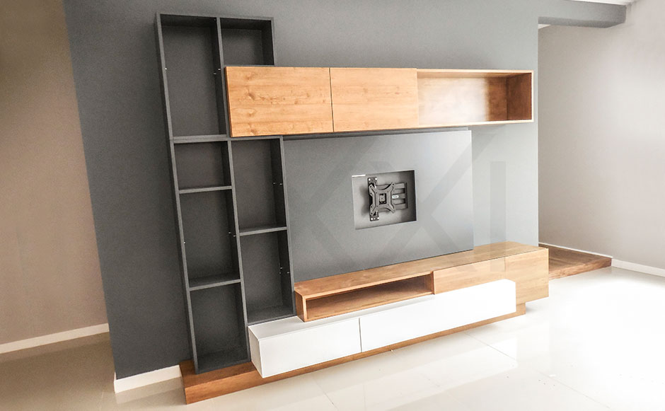 Mueble modular para TV modelo Tetris