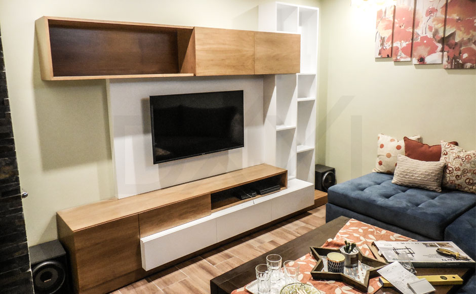 Mueble para TV laqueado modelo Tetris. DXXI - Fábrica de muebles para TV