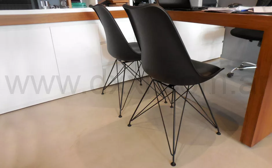 Silla Tulip con patas metálicas - Imagen 3