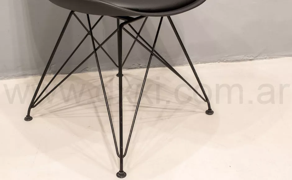 Silla Tulip con patas metálicas - Imagen 5