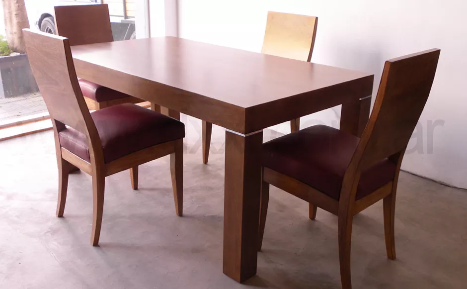Mesa comedor Mora - Enchapada - Imagen 6