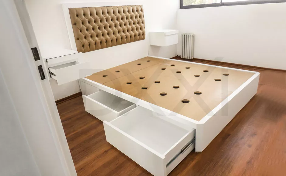 cama con cajones Nova laqueada