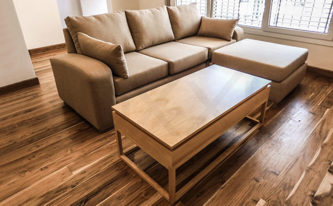 Mesa Ratona Rectangular base de madera | DXXI - Fábrica de Muebles