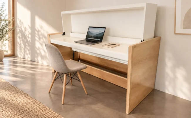 Escritorio Cama rebatible Osaka — detalle del mueble, toma 1