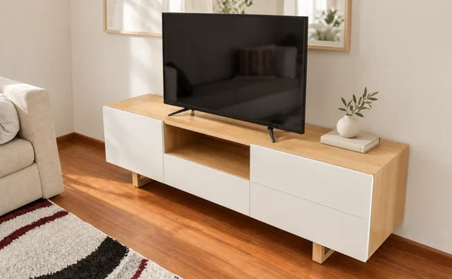 Mueble para TV Guemes — toma 1 — con complementos