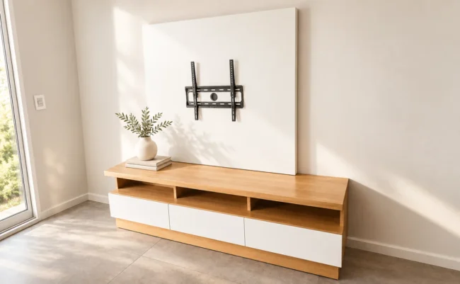 Mueble para TV Lacroze — toma 1 — con complementos