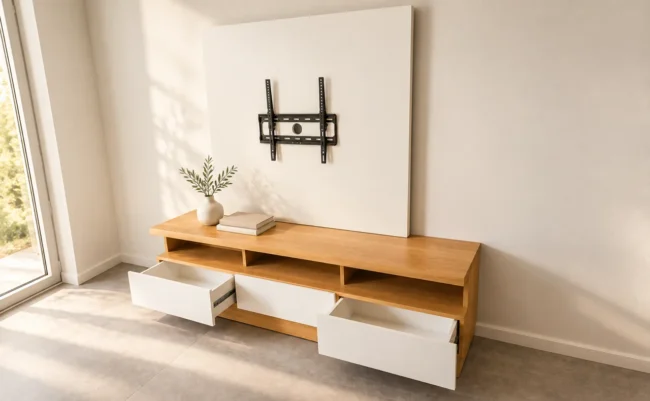 Mueble para TV Lacroze — toma 2 — con complementos