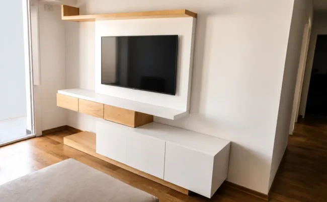 Mueble para TV ZigZag — toma 1 — sin plantita